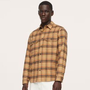 MANGO Checked flannel shirt